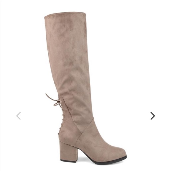 Journee Collection Grey Boot - Picture 2 of 5